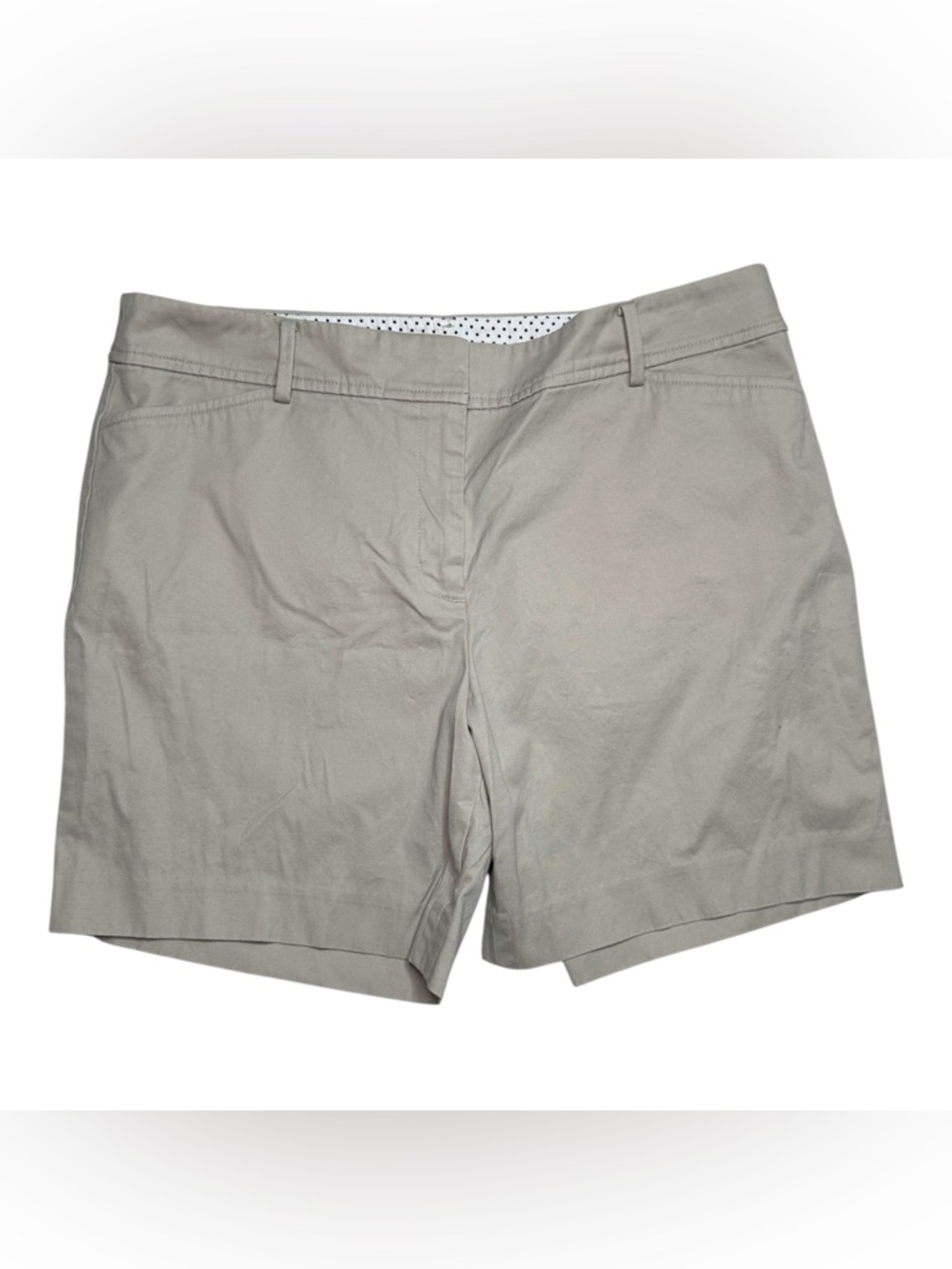Talbots Cotton Women's Light Khaki Bermuda Shorts